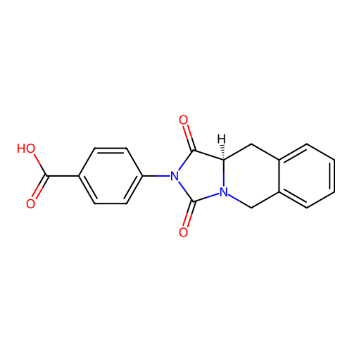 (R)-4-(1,3-dioxo-10,10a-dihydroimidazo[1,5-b]isoquinolin-2(1H,3H,5H)-yl)benzoic acid structure