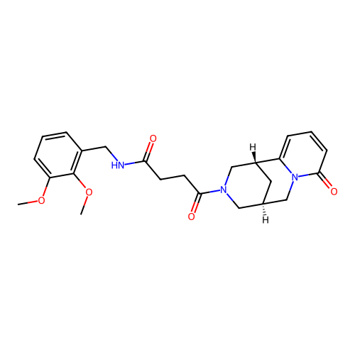 N-(2,3-dimethoxybenzyl)-4-oxo-4-((1R,5S)-8-oxo-5,6-dihydro-1H-1,5-methanopyrido[1,2-a][1,5]diazocin-3(2H,4H,8H)-yl)butanamide structure
