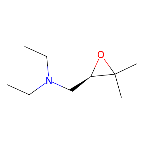 (R)-N-((3,3-dimethyloxiran-2-yl)methyl)-N-ethylethanamine structure