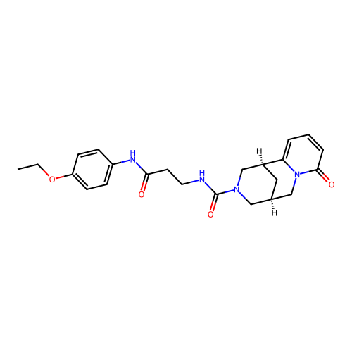 (1R,5R)-N-(3-((4-ethoxyphenyl)amino)-3-oxopropyl)-8-oxo-4,5,6,8-tetrahydro-1H-1,5-methanopyrido[1,2-a][1,5]diazocine-3(2H)-carboxamide structure