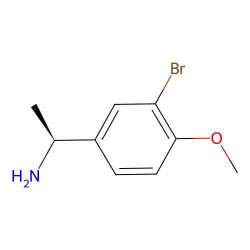 (1S)-1-(3-bromo-4-methoxyphenyl)ethan-1-amine structure