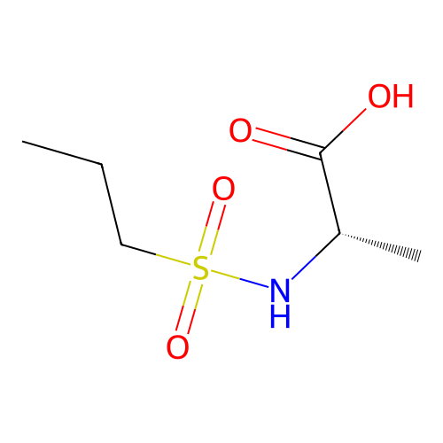 (2s)-2-(Propane-1-sulfonamido)propanoic acid structure