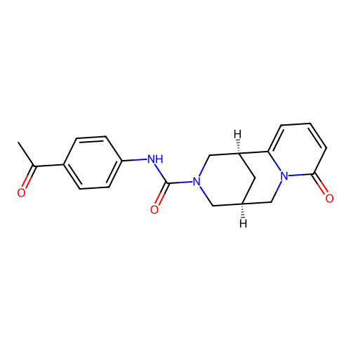 (1R,5R)-N-(4-acetylphenyl)-8-oxo-4,5,6,8-tetrahydro-1H-1,5-methanopyrido[1,2-a][1,5]diazocine-3(2H)-carboxamide structure