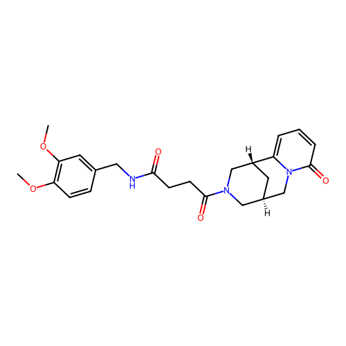 N-(3,4-dimethoxybenzyl)-4-oxo-4-((1R,5S)-8-oxo-5,6-dihydro-1H-1,5-methanopyrido[1,2-a][1,5]diazocin-3(2H,4H,8H)-yl)butanamide structure
