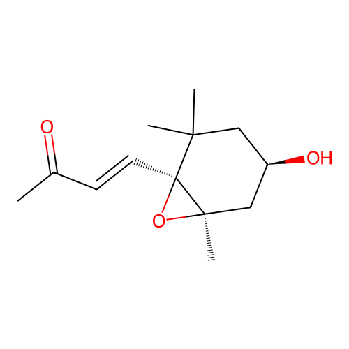 4-(4-Hydroxy-2,2,6-trimethyl-7-oxa-bicyclo[4.1.0]hept-1-yl)-but-3-en-2-one structure