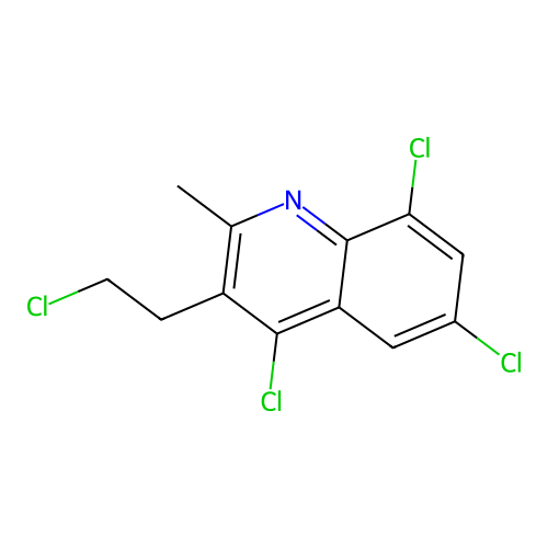 4,6,8-Trichloro-3-(2-chloroethyl)-2-methylquinoline structure