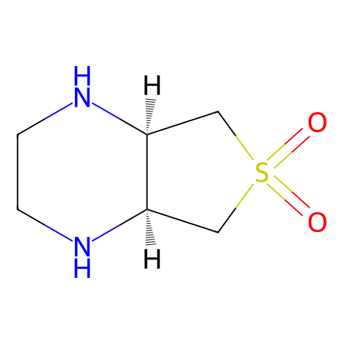 cis-Octahydrothieno[3,4-b]pyrazine 6,6-dioxide structure