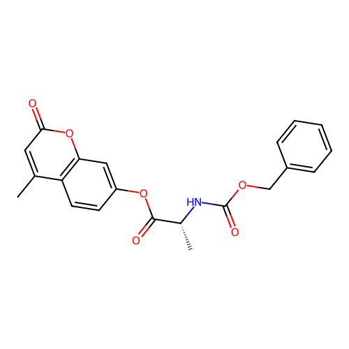 (R)-4-methyl-2-oxo-2H-chromen-7-yl 2-(((benzyloxy)carbonyl)amino)propanoate structure