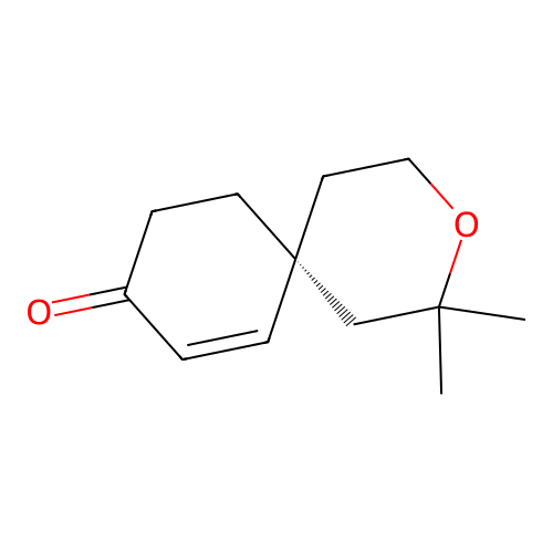 (S)-2,2-dimethyl-3-oxaspiro[5.5]undec-7-en-9-one structure