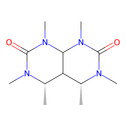 (4S,5R)-1,3,4,5,6,8-hexamethyl-4,4a,5,8a-tetrahydropyrimido[4,5-d]pyrimidine-2,7-dione structure