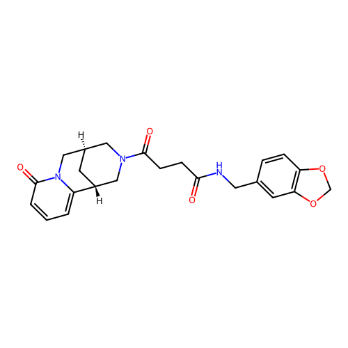 N-(benzo[d][1,3]dioxol-5-ylmethyl)-4-oxo-4-((1R,5S)-8-oxo-5,6-dihydro-1H-1,5-methanopyrido[1,2-a][1,5]diazocin-3(2H,4H,8H)-yl)butanamide structure