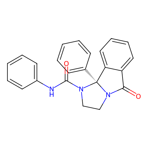 (9bS)-5-oxo-N,9b-diphenyl-2,3-dihydroimidazo[2,1-a]isoindole-1-carboxamide structure