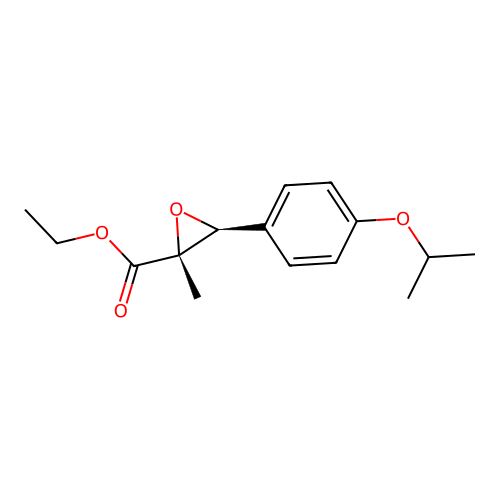 (2R,3S)-ethyl 3-(4-isopropoxyphenyl)-2-methyloxirane-2-carboxylate structure