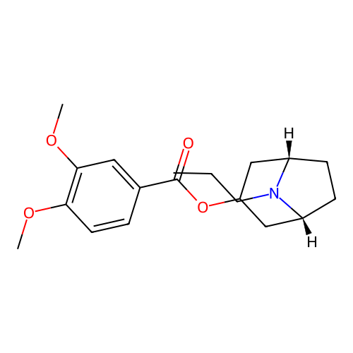 (3-Endo)-8-propyl-8-azabicyclo[3.2.1]oct-3-yl 3,4-dimethoxybenzoate structure