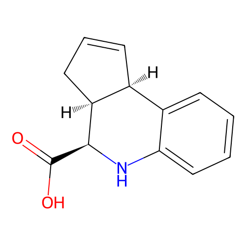 rac-(3aR,4S,9bS)-3H,3aH,4H,5H,9bH-cyclopenta[c]quinoline-4-carboxylic acid structure
