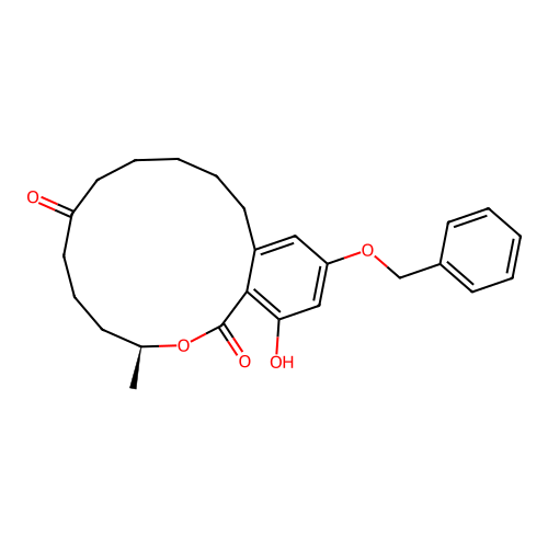 (11S)-15-hydroxy-11-methyl-17-phenylmethoxy-12-oxabicyclo[12.4.0]octadeca-1(14),15,17-triene-7,13-dione structure