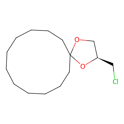 (S)-2-(chloromethyl)-1,4-dioxaspiro[4.11]hexadecane structure
