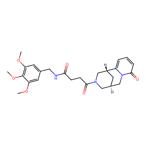 4-oxo-4-((1R,5S)-8-oxo-5,6-dihydro-1H-1,5-methanopyrido[1,2-a][1,5]diazocin-3(2H,4H,8H)-yl)-N-(3,4,5-trimethoxybenzyl)butanamide structure