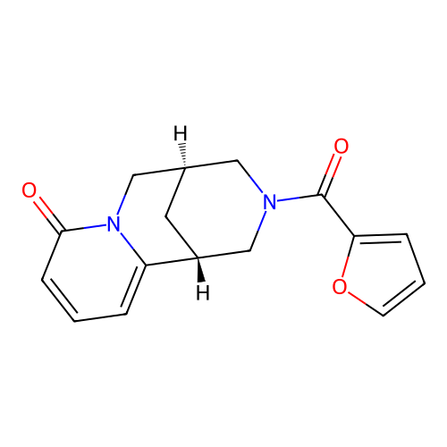 (1R,5R)-3-(furan-2-ylcarbonyl)-1,2,3,4,5,6-hexahydro-8H-1,5-methanopyrido[1,2-a][1,5]diazocin-8-one structure