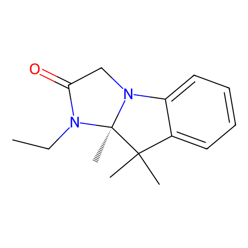 (R)-1-ethyl-9,9,9a-trimethyl-9,9a-dihydro-1H-imidazo[1,2-a]indol-2(3H)-one structure