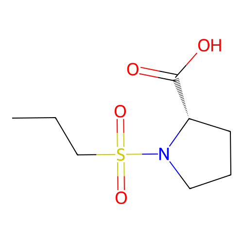 (2s)-1-(Propane-1-sulfonyl)pyrrolidine-2-carboxylic acid structure