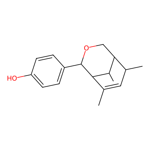 4-(6,8,9-Trimethyl-3-oxabicyclo[3.3.1]non-7-en-2-yl)phenol structure