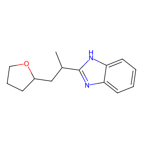 2-(1-((S)-tetrahydrofuran-2-yl)propan-2-yl)-1H-benzo[d]imidazole structure