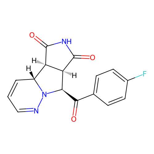 C16H12FN3O3 structure