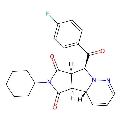 C22H22FN3O3 structure