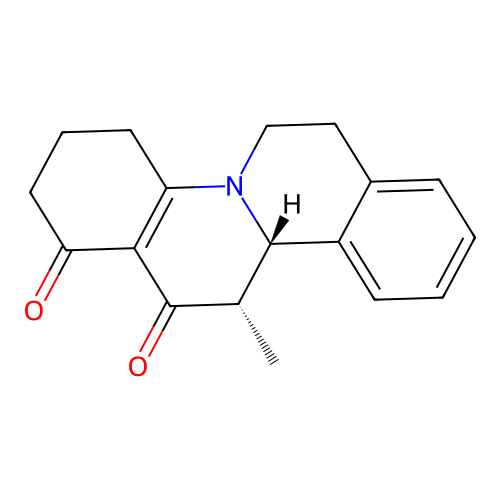 (11bS,12S)-12-methyl-3,4,6,7,11b,12-hexahydro-1H-isoquino[2,1-a]quinoline-1,13(2H)-dione structure