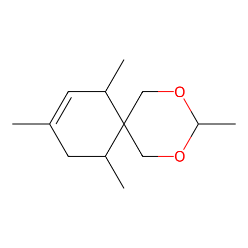 3,7,9,11-Tetramethyl-2,4-dioxaspiro[5.5]undec-8-ene structure
