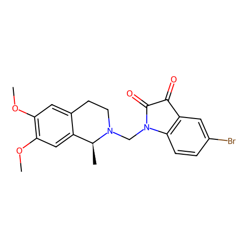 C21H21BrN2O4 structure