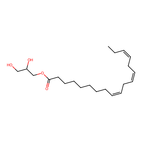 1-Linolenoylglycerol structure