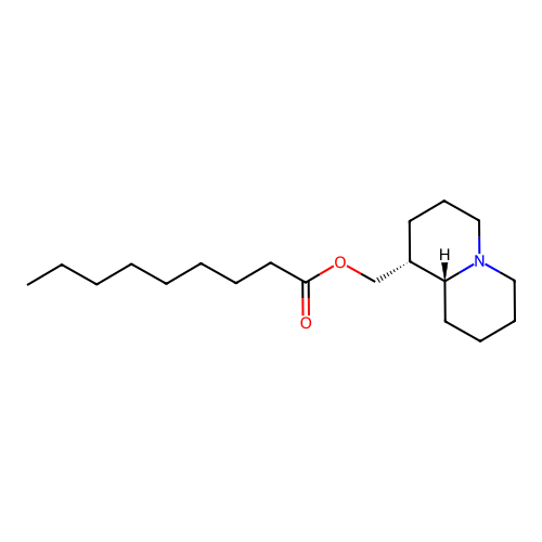 ((1R,9aR)-octahydro-1H-quinolizin-1-yl)methyl nonanoate structure