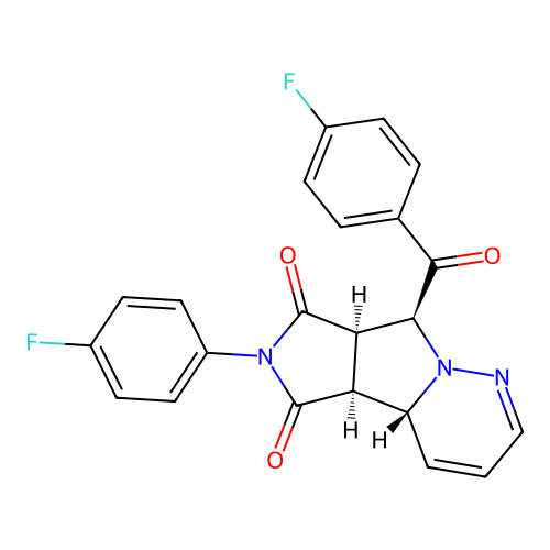 C22H15F2N3O3 structure