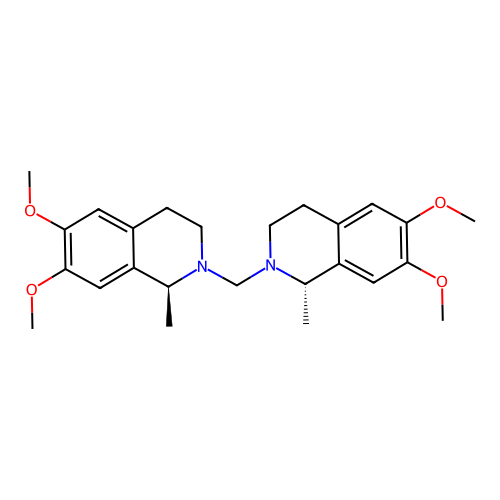 bis((S)-6,7-dimethoxy-1-methyl-3,4-dihydroisoquinolin-2(1H)-yl)methane structure