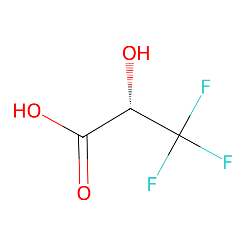 (2S)-3,3,3-trifluoro-2-hydroxypropanoic acid structure