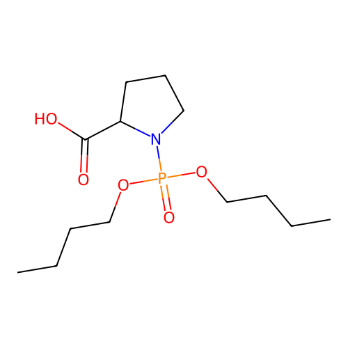 1-(Dibutoxyphosphoryl)proline structure