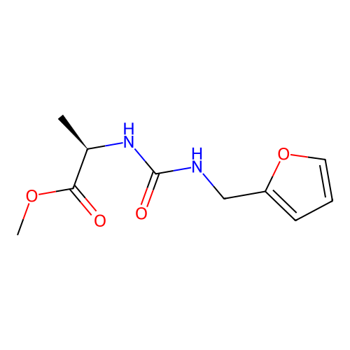 methyl N-[(furan-2-ylmethyl)carbamoyl]-D-alaninate structure