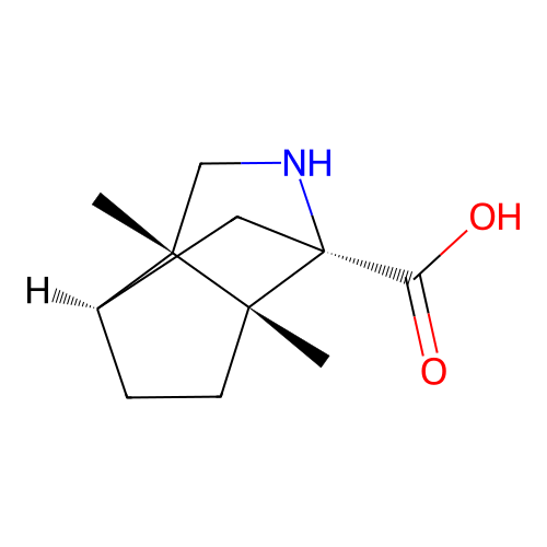 (1R,3R,6S,7R)-6,7-Dimethyl-4-azatricyclo[4.3.0.0,3,7]nonane-3-carboxylic acid structure