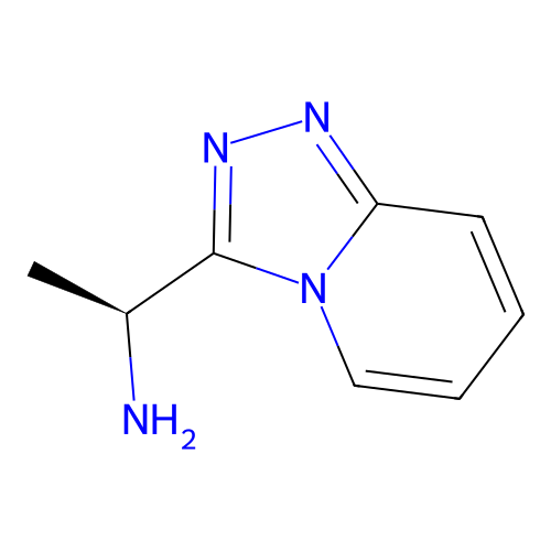 (1S)-1-((1,2,4)triazolo(4,3-a)pyridin-3-yl)ethan-1-amine structure