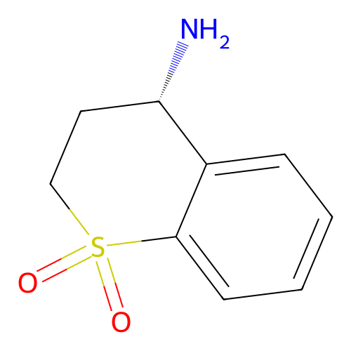(4S)-4-Amino-3,4-dihydro-2H-1lambda6-benzothiopyran-1,1-dione structure