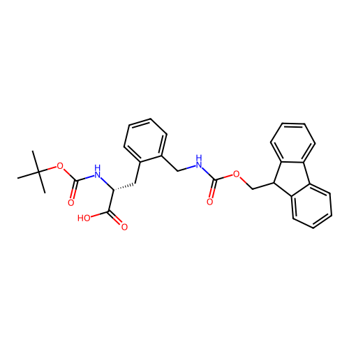 Boc-D-2-Aminomethylphe(Fmoc) structure
