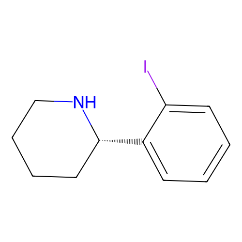 (2S)-2-(2-iodophenyl)piperidine structure