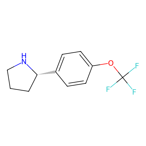 (S)-2-(4-(Trifluoromethoxy)phenyl)pyrrolidine structure