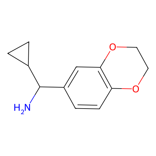 Cyclopropyl(2,3-dihydro-1,4-benzodioxin-6-yl)methanamine structure