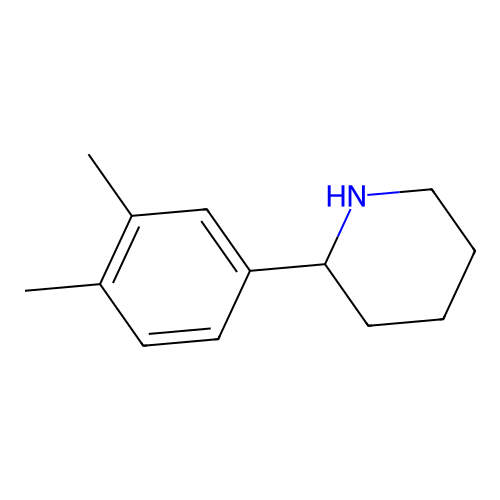2-(3,4-Dimethylphenyl)piperidine structure