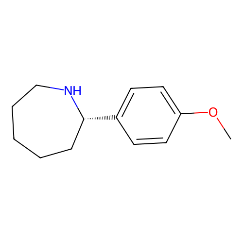 (2S)-2-(4-methoxyphenyl)azepane structure