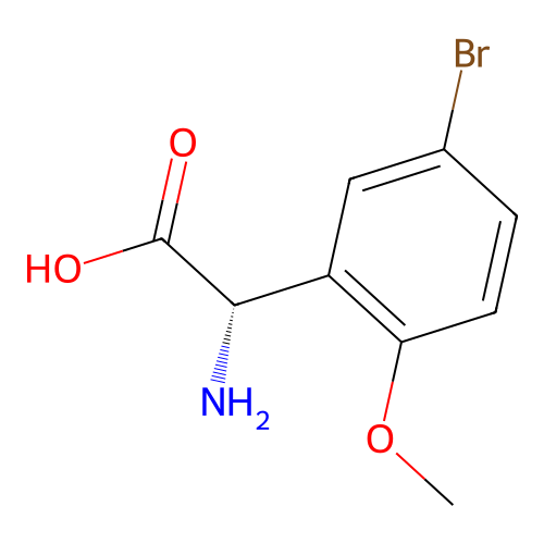 (S)-2-Amino-2-(5-bromo-2-methoxyphenyl)acetic acid structure