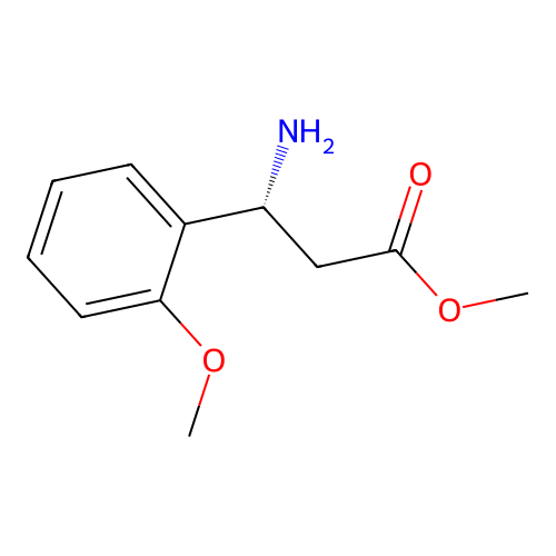 methyl (3R)-3-amino-3-(2-methoxyphenyl)propanoate structure